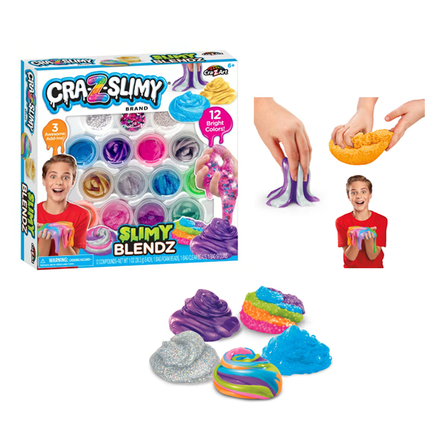 SET 12 SLIMES Y 3 TEXTURAS PARA MEZCLAR